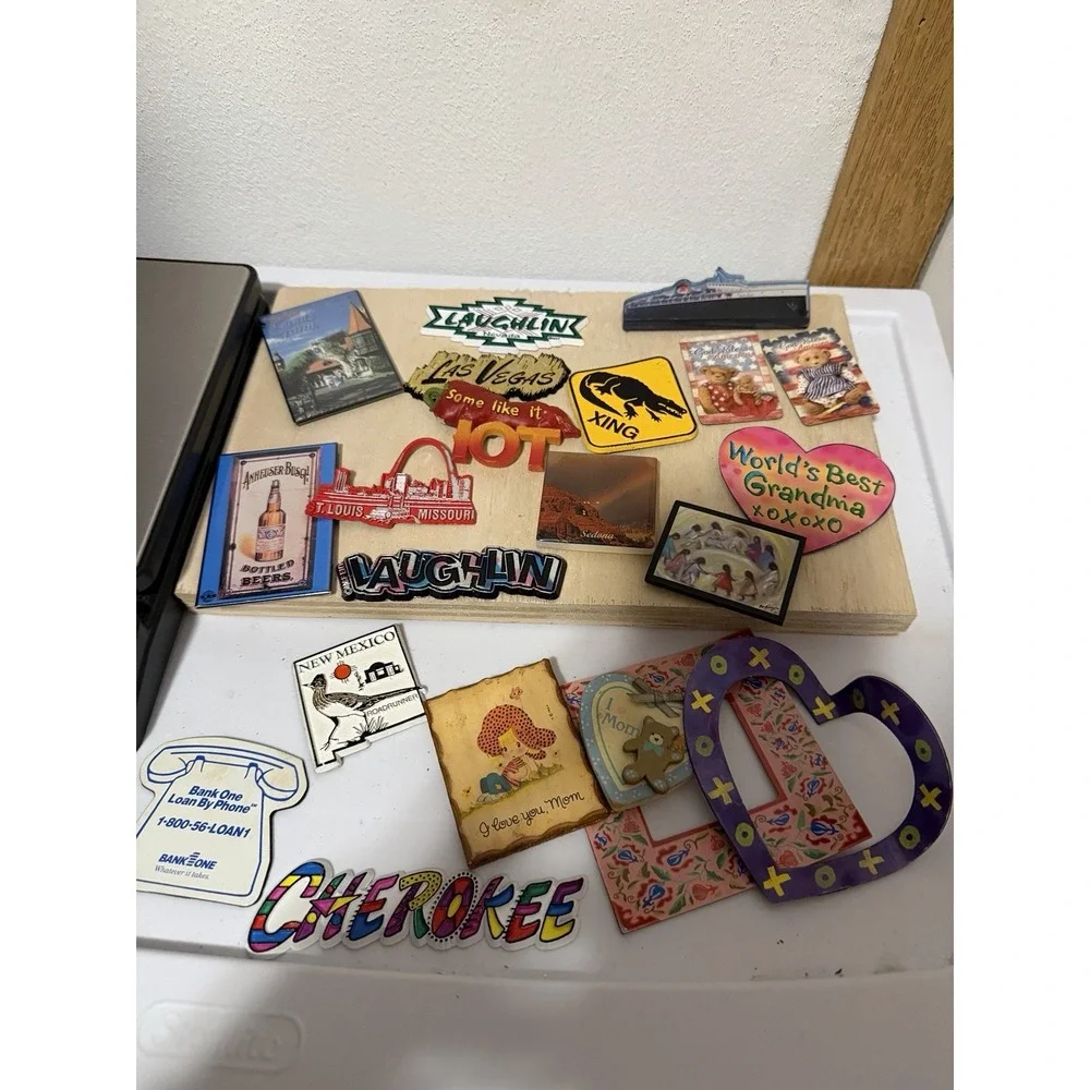 Lot Of Vintage Magnets New México, Grandma, Laughlin , St Louis, Las Vegas